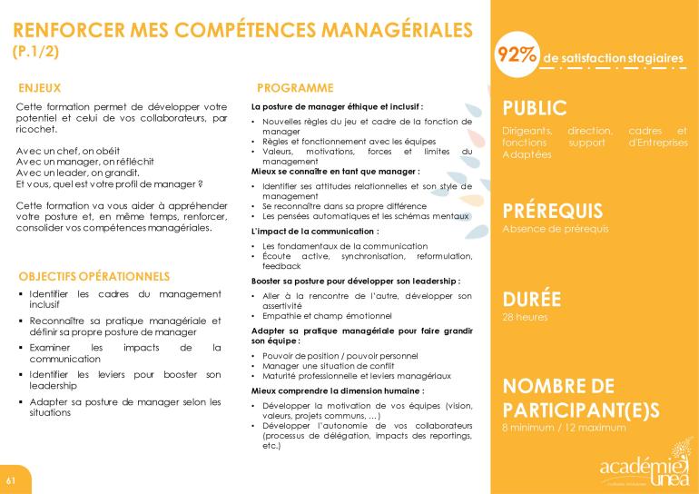 Formation renforcer mes compétences managériales