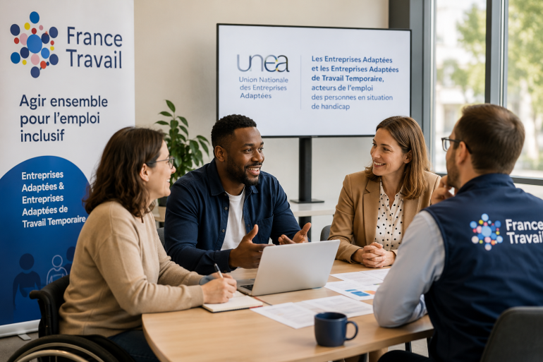 Réunion professionnelle autour de l'emploi inclusif : France Travail UNEA