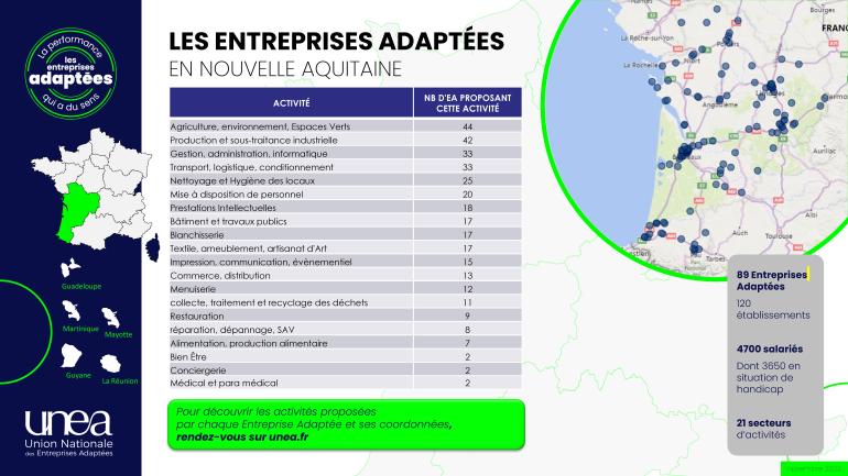 Les entreprises adaptées de Nouvelle Aquitaine
