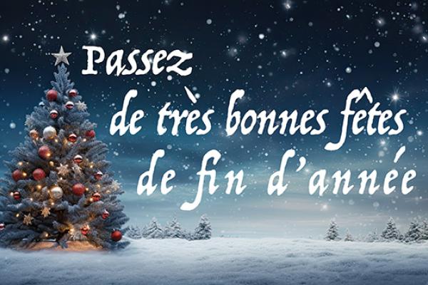 Bonnes fêtes de fin d'année