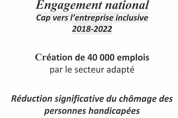 Engagement National: Cap vers l'entreprise inclusive 2018 - 2022