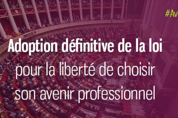 La loi « pour la liberté de choisir son avenir professionnel » est promulguée