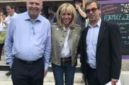 Brigitte Macron en visite dans une Entreprise Adaptée de Bordeaux