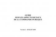 Une nouvelle version du Guide sur les aspects sociaux de la commande publique 
